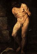 Annibale Carracci Samson imprisoned Spain oil painting artist